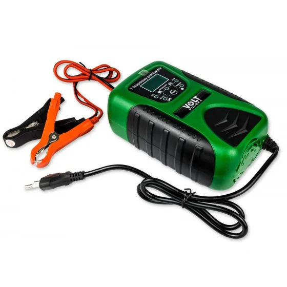 PROSTOWNIK AUTOMATYCZNY Z LCD 12V 8A COMPACT GREEN - 6PRLN12V8A.