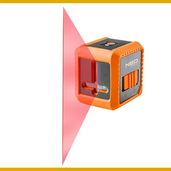 LASER KRZYŻOWY 10 M, Z ETUI I UCHWYTEM MAGNETYCZNYM - 75-100.