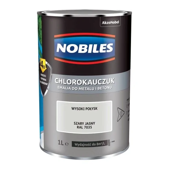 NOBILES EMALIA CHLOROKAUCZUKOWA SZARY JASNY RAL 7035 0.9L 