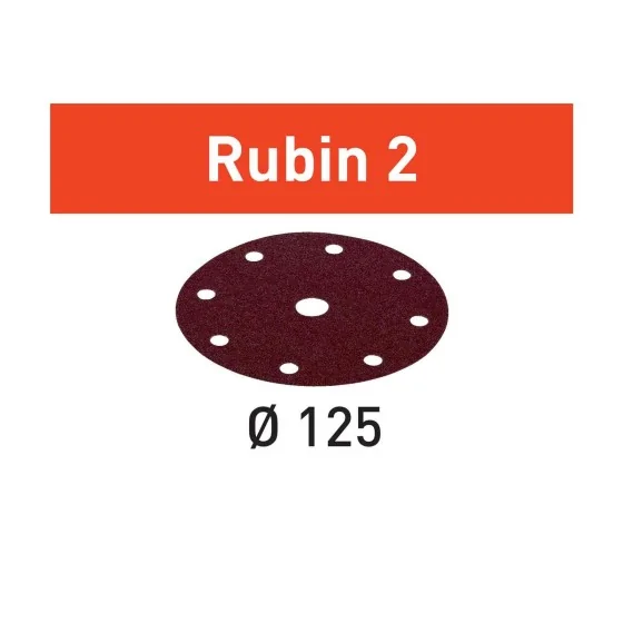 KRĄŻKI ŚCIERNE RUBIN2 STF D125/8 P80 RU2/10 