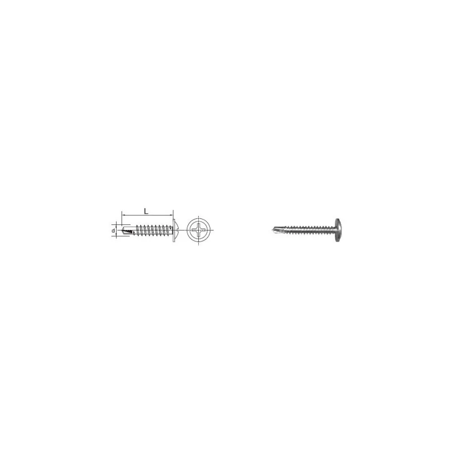 WKRĘT SAMOWIERTNY MONTAŻOWY 4.2*13MM RAL 7024 