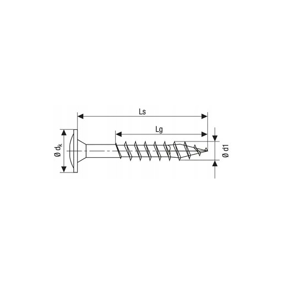 WKRĘT TALERZOWY A2 (100) 6*100MM TX WIROX SPAX - 0257000601005.