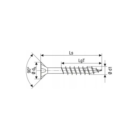 WKRĘT DO DREWNA OCYNK BIAŁY (1000) TXTG 4.0*30MM SPAX - 0191010400305.