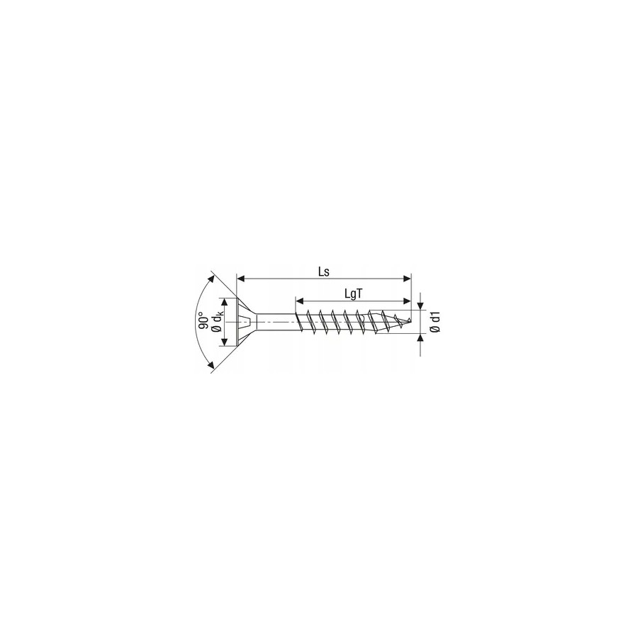 WKRĘT DO DREWNA OCYNK BIAŁY (1000) TXTG 4.0*30MM SPAX - 0191010400305.