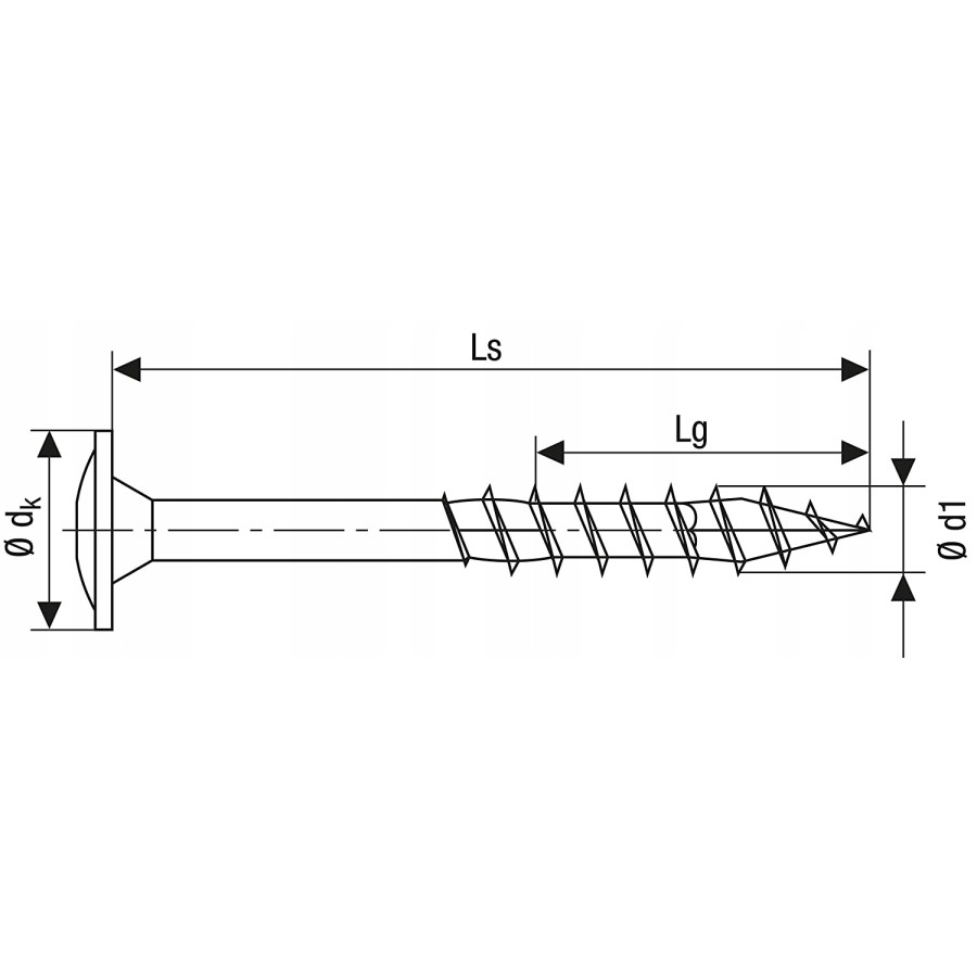 WKRĘT DO DREWNA OCYNK BIAŁY (1000) TXTG 3.5*40MM SPAX - 0191010350405.