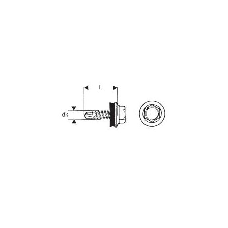 WKRĘT SAMOWIERTNY 4.8*35MM RAL 9010 