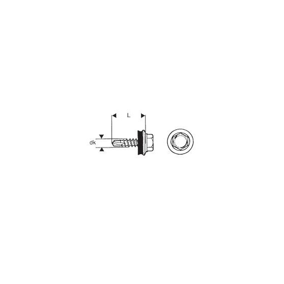 WKRĘT SAMOWIERTNY 4.8*20MM RAL 6020 