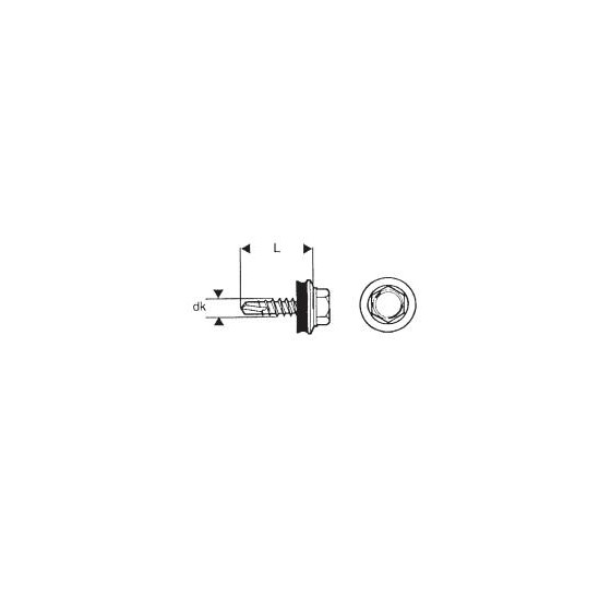 WKRĘT SAMOWIERTNY 4.8*20MM RAL 3016 