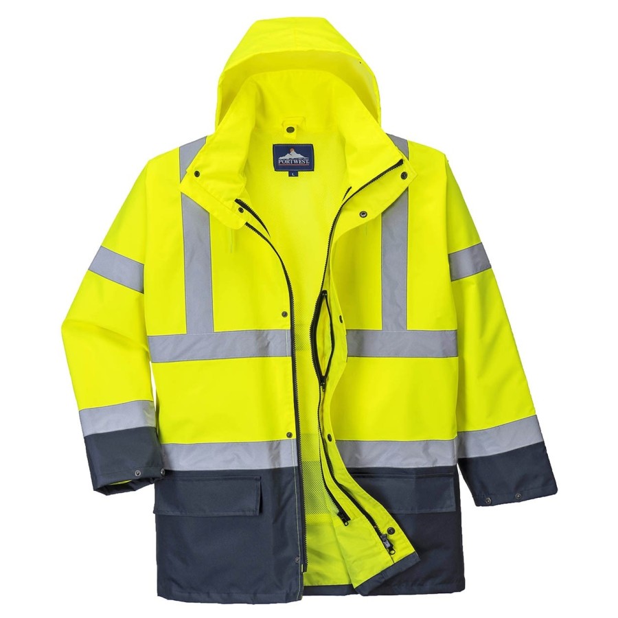 KURTKA OSTRZEGAWCZA OCIEPLANA S766YNR HI-VIS 5W1 XXXL 