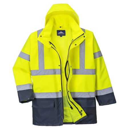 KURTKA OSTRZEGAWCZA OCIEPLANA S766YNR HI-VIS 5W1 XXXL 