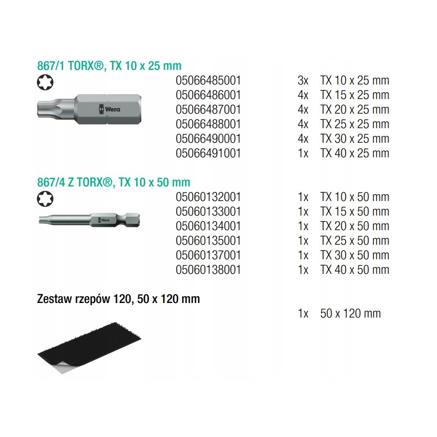 ZESTAW BITÓW BIT-SAFE 43 UNIVERSAL 1, 43 CZĘŚĆ - 05057450001.