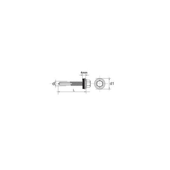 WKRĘT SAMOWIERTNY IMPAX Z EPDM 12MM OCYNKOWANY 5.532MM 