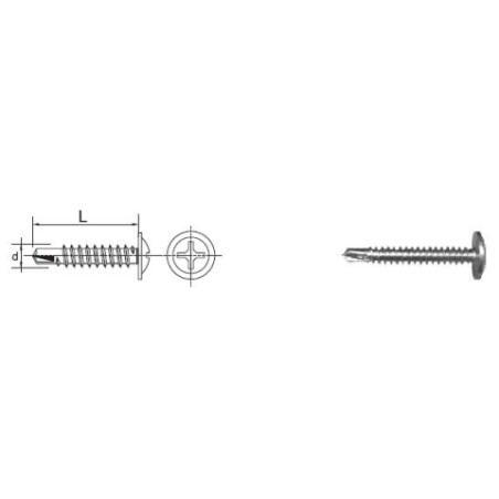 WKRĘT SAMOWIERTNY ŁEB PODKŁADKOWY WHD 4.2*19MM 