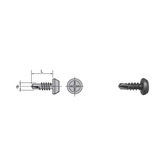 WKRĘT SAMOWIERTNY FOSFATYZOWANY 3.9*9.5MM 