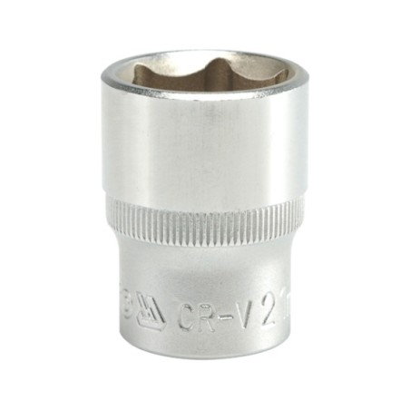 NASADKA KRÓTKA 6-KĄTNA CHROMOWANA 1/2'' 21MM 