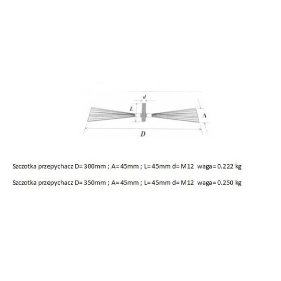 WYCIOR KOMINOWY BLASZKA 300MM 