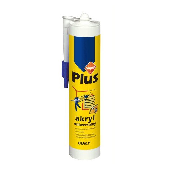 AKRYL SUPER PLUS BIAŁY 280ML 