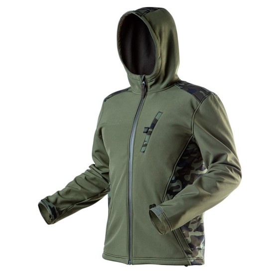 KURTKA SOFTSHELL CAMO S 