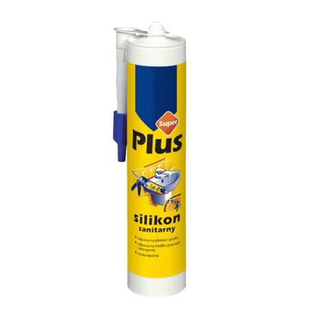 SILIKON SUPER PLUS SANITARNY 280ML BIAŁY 