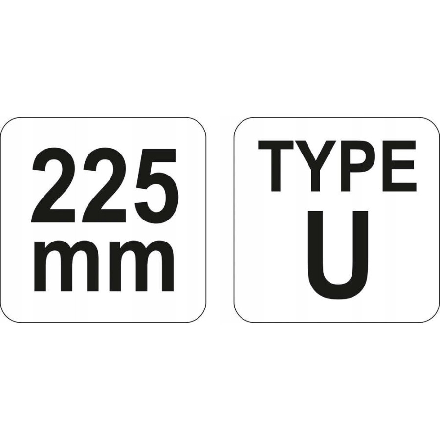 SZCZYPCE MORSE'A ZACISKOWE SPAWALNICZE TYP 'U' 225M - YT-2461.