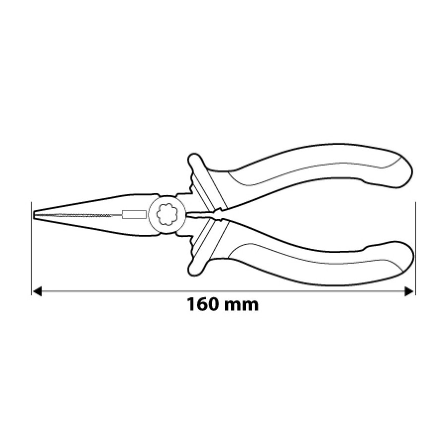 SZCZYPCE WYDŁUŻONE PROSTE 160MM - 01-013.