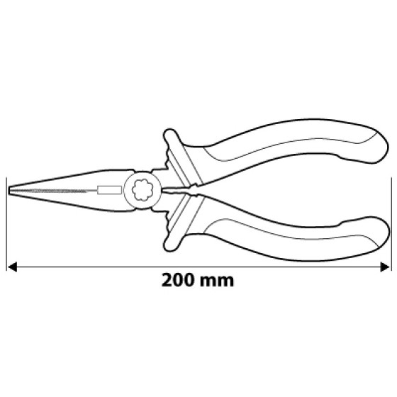 SZCZYPCE WYDŁUŻONE PROSTE 200MM - 01-014.