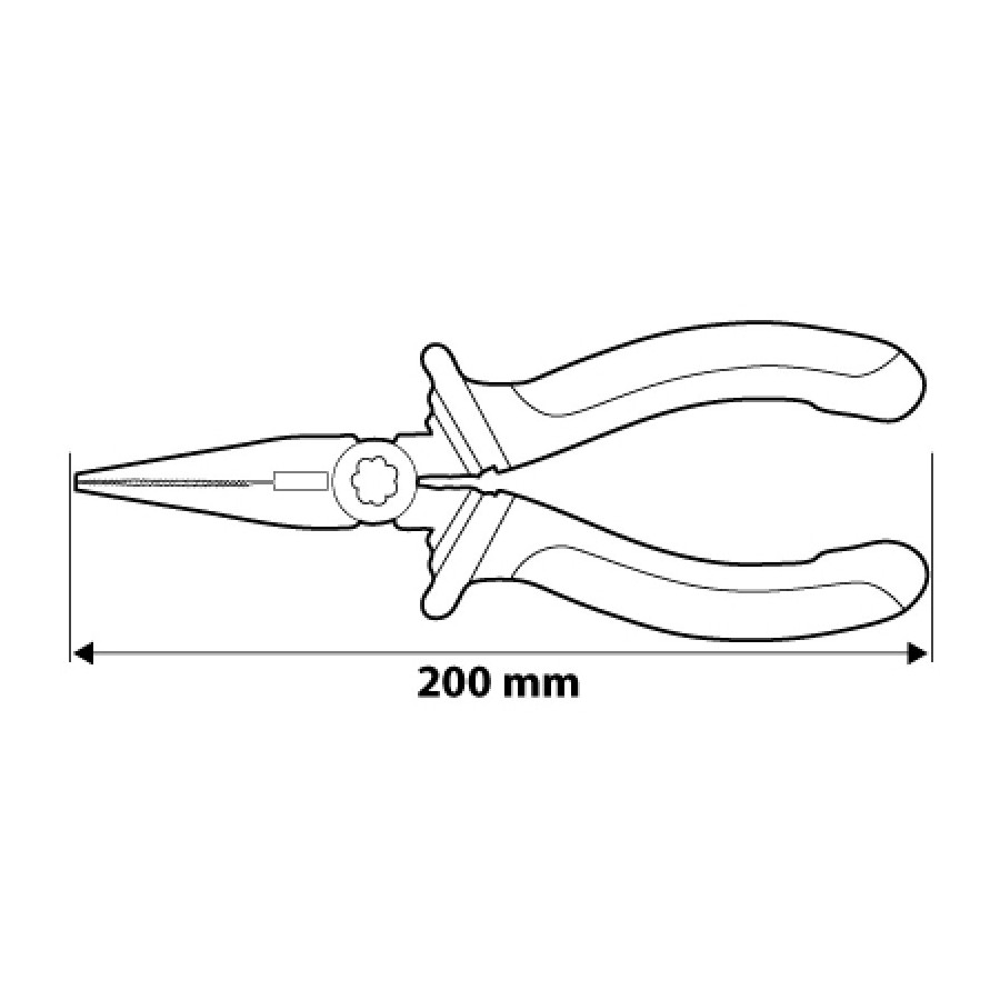 SZCZYPCE WYDŁUŻONE PROSTE 200MM - 01-014.