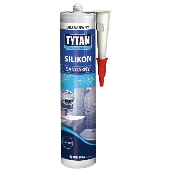 SILIKON SANITARNY EURO-LINE 280ML BIAŁY 