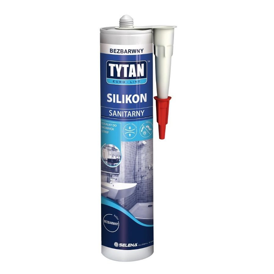 SILIKON SANITARNY EURO-LINE 280ML BIAŁY 