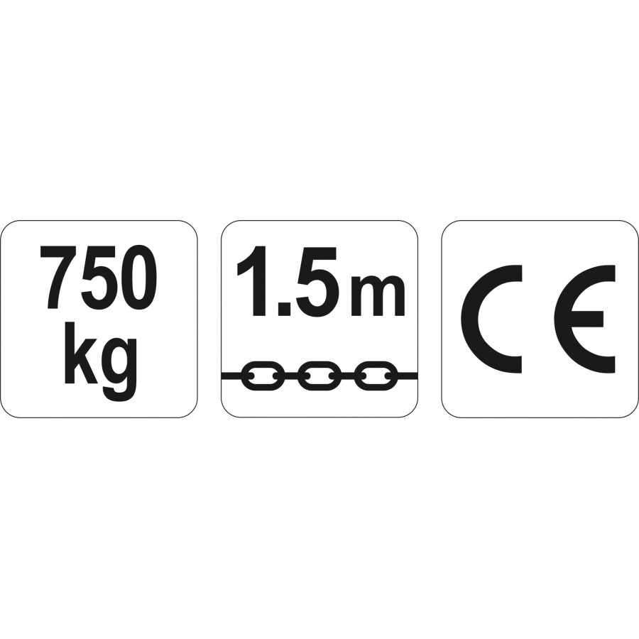 WCIĄGNIK ŁAŃCUCHOWY - DŹWIGNIOWY 0.75T 