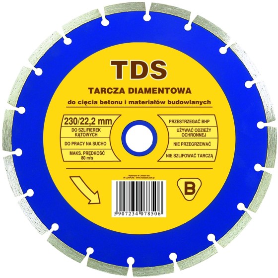 TARCZA DIAMENTOWA SEGMENTOWA TDS 115MM 