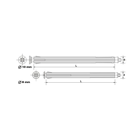 ŁĄCZNIK DO MOCOWANIA OŚCIEŻNIC 8.0*72MM 