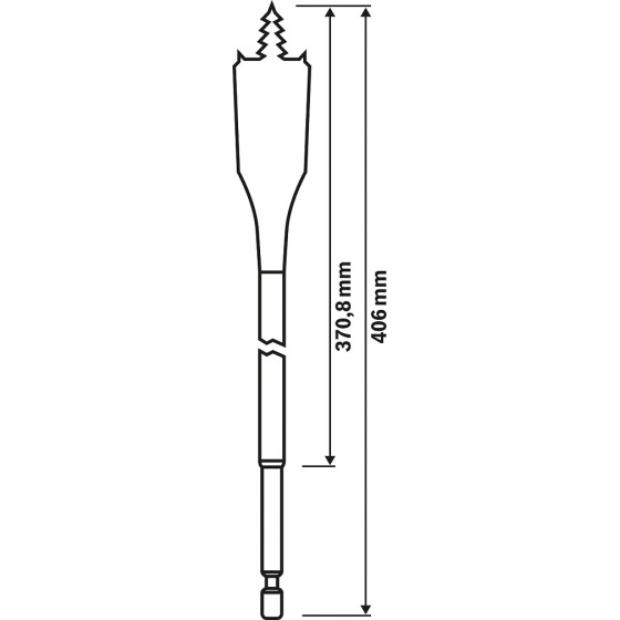 WIERTŁO ŁOPATKOWE SELF CUT LONG 8*400MM 