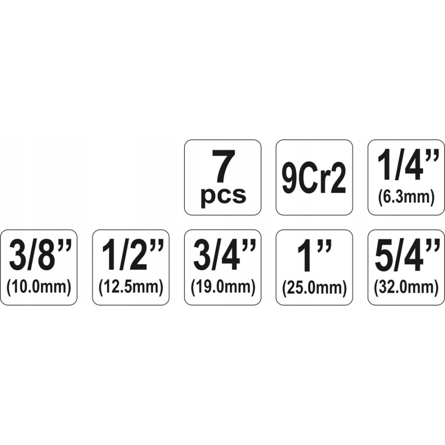 GWINTOWNICA RĘCZNA 6 CZĘŚCIOWA 1/4''-5/4'' - YT-2900.