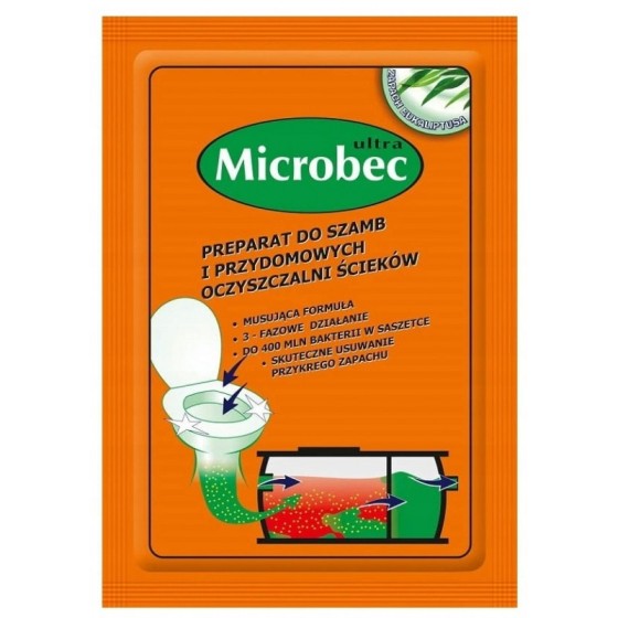 PREPARAT DO SZAMB MICROBEC ULTRA 25G SZTUKI EUKALIPTUS 