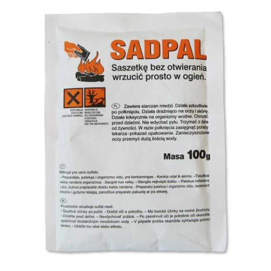 KATALIZATOR DO SPALANIA SADZY SADPAL 100G SASZETKA 