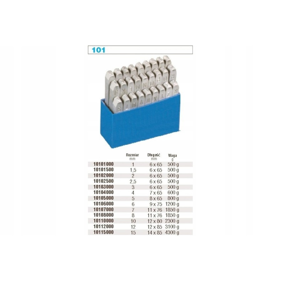 KOMPLET ZNACZNIKÓW LITERY 5MM - HP10105000.