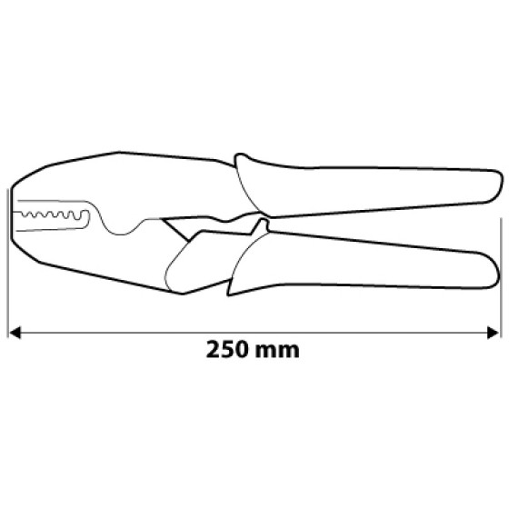 SZCZYPCE DO ZACISKANIA KOŃCÓWEK 250MM - 01-502.