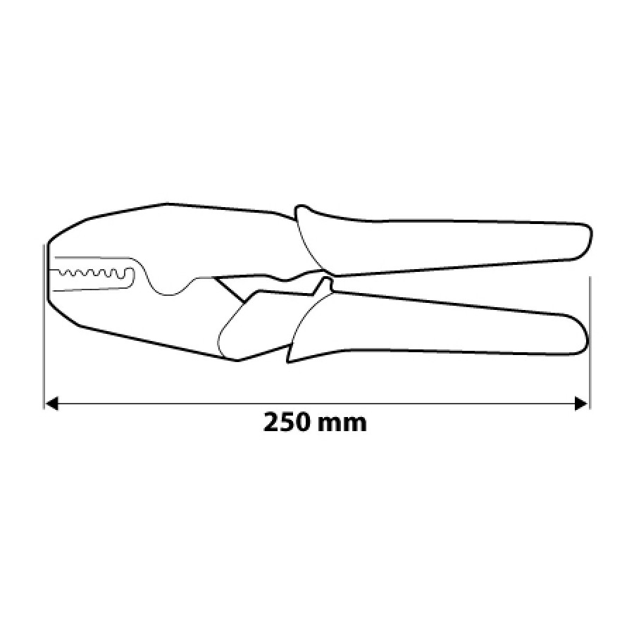 SZCZYPCE DO ZACISKANIA KOŃCÓWEK 250MM - 01-502.