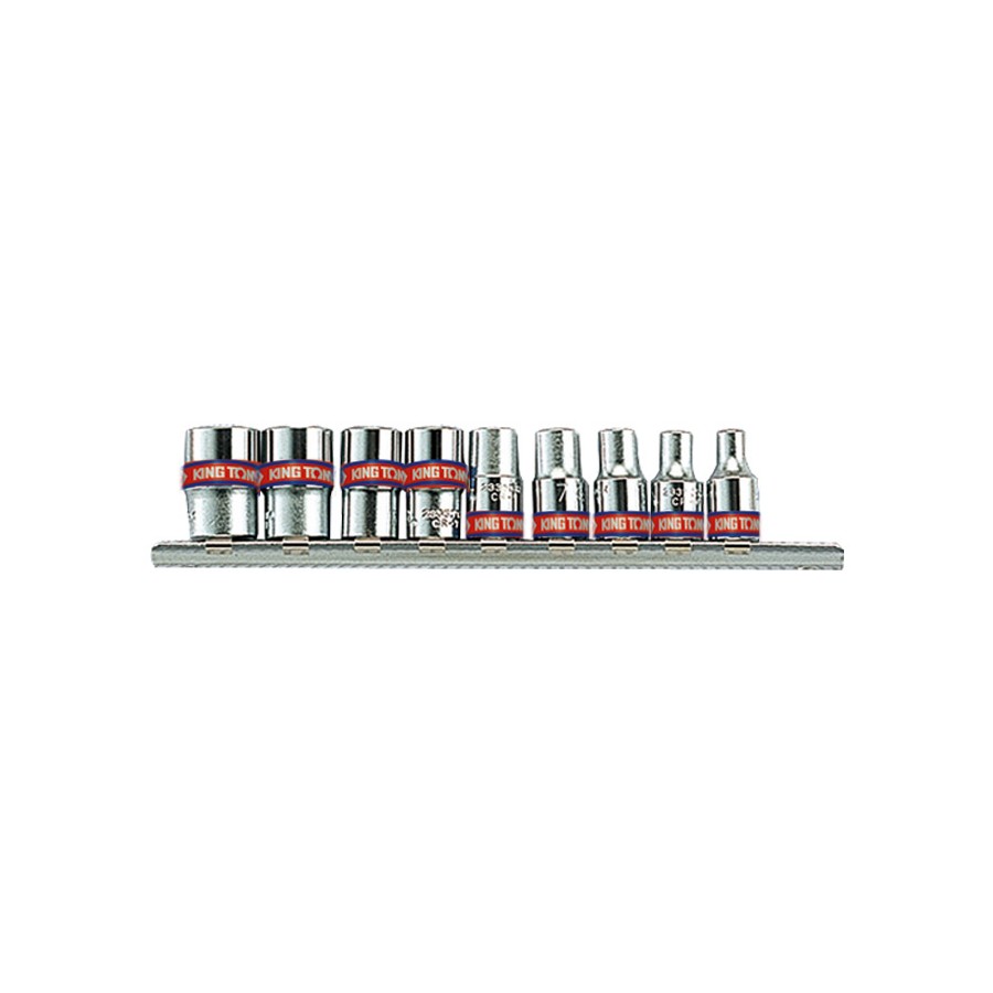 KOMPLET NASADEK CALOWYCH 1/4 6-KĄTNE 9 SZTUK 5-32MM 