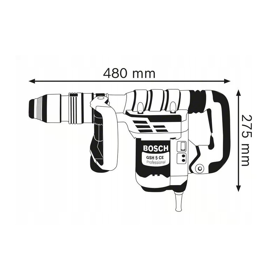 MŁOT UDAROWY KUJĄCY SDS-MAX GSH 5 CE 1150W 