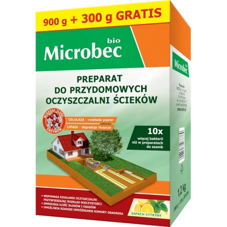 AKTYWATOR DO OCZYSZCZALNI - MICROBEC BIO 900G+300GRATIS 