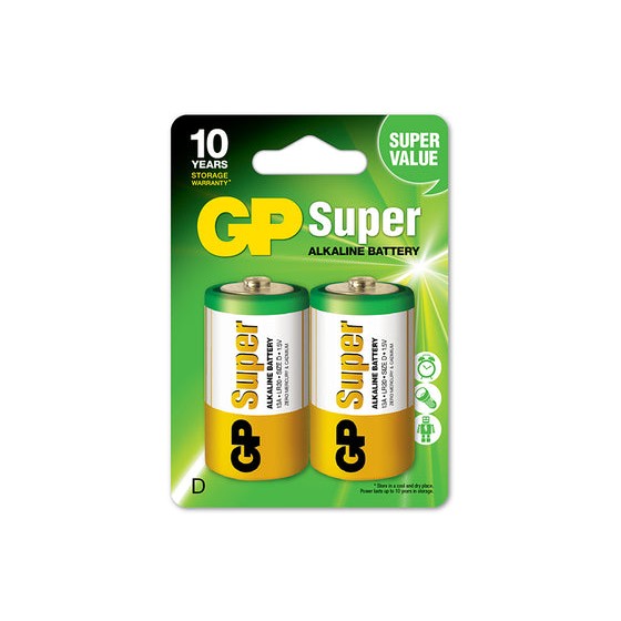 BATERIA SUPER ALKALINE LR20 D 1.5V 2 SZTUKI 