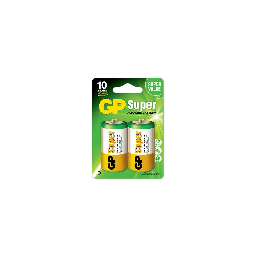 BATERIA SUPER ALKALINE LR20 1.5V 2 SZTUKI 