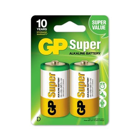 BATERIA SUPER ALKALINE LR20 D 1.5V 2 SZTUKI 