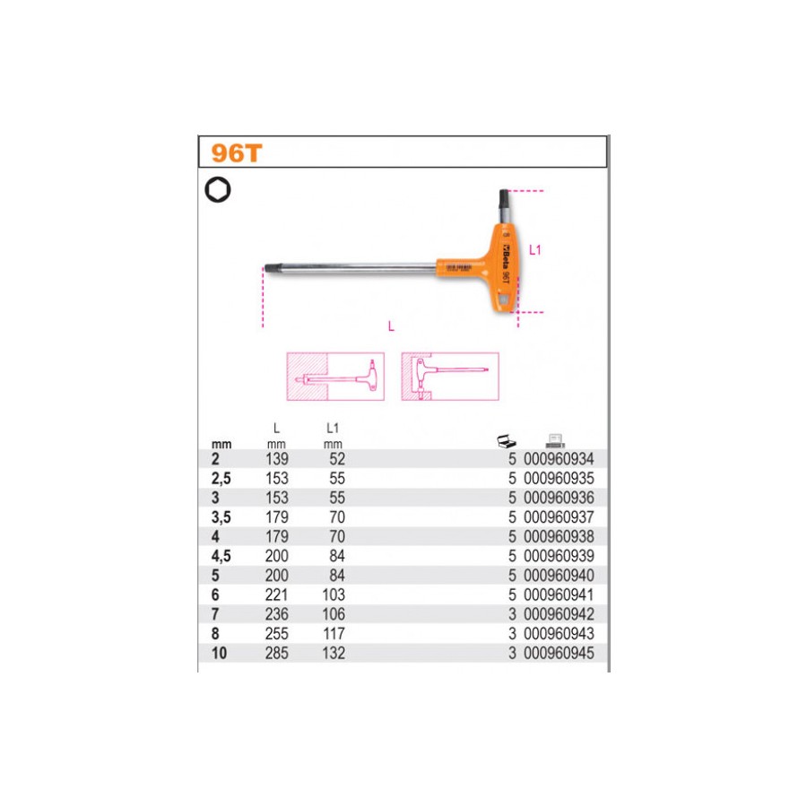 KLUCZ TRZPIENIOWY KĄTOWY 3.5MM 