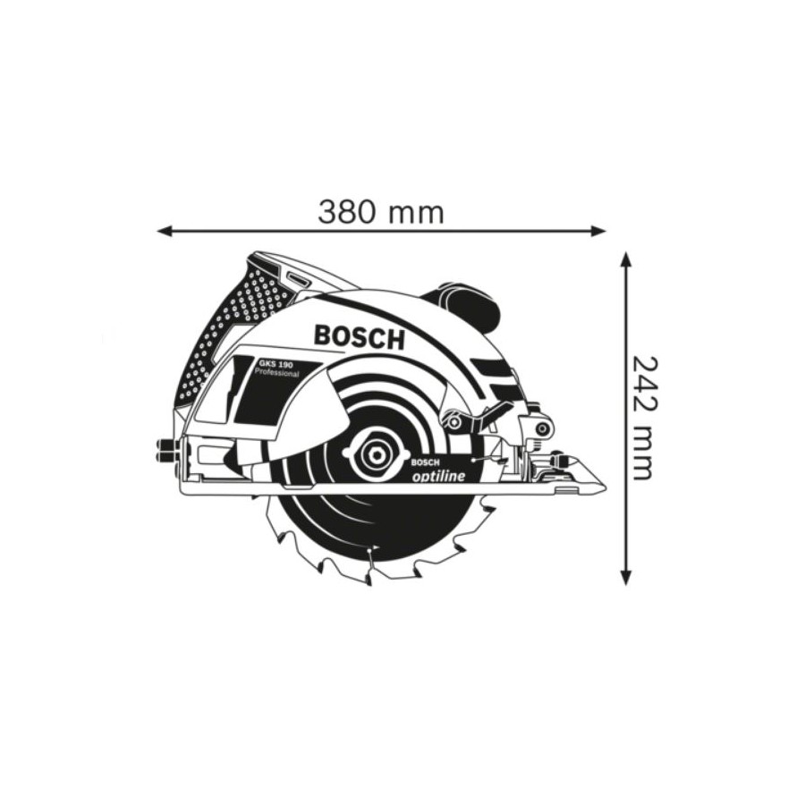 PILARKA TARCZOWA GKS 190 70MM 1400W - 0601623000.