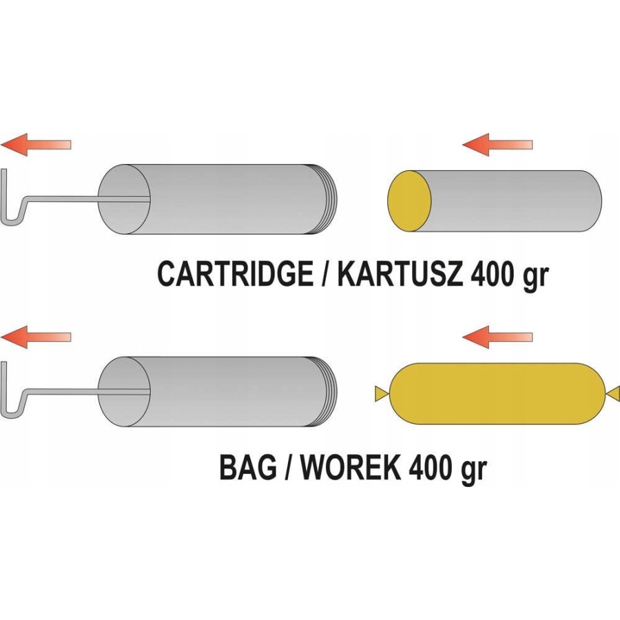 SMAROWNICA RĘCZNA DO KARTUSZY 400G - YT-0700.