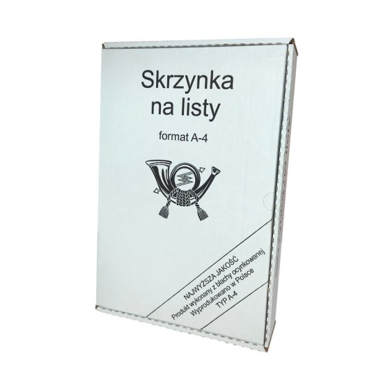 SKRZYNKA NA LISTY A-4 SZARY-ANTYK 