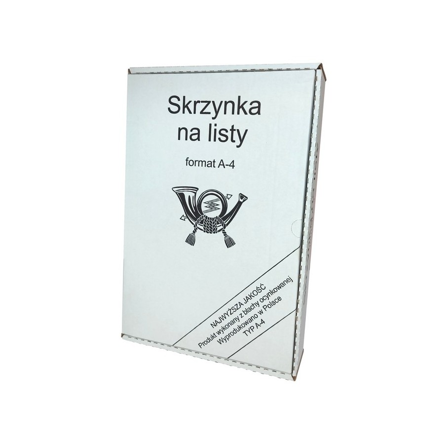 SKRZYNKA NA LISTY A-4 SZARY-ANTYK 